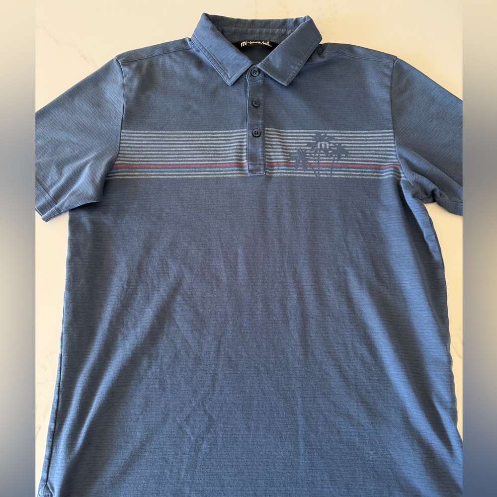 Travis Mathew Blue Polo Shirt